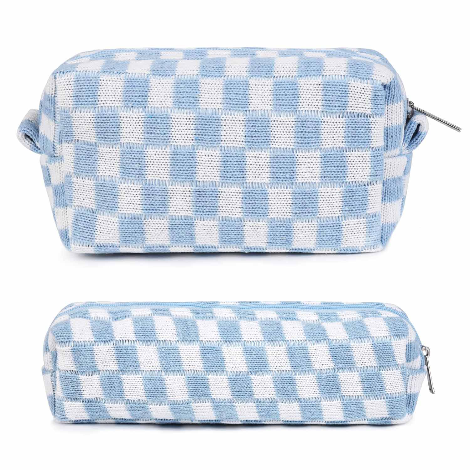 Geruite reistoiletische organisator set