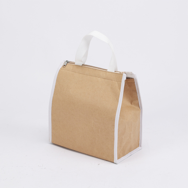 Geïsoleerde papieren lunchtas