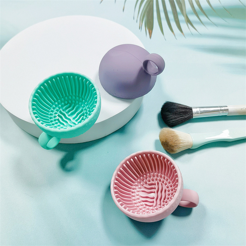 Siliconen cosmetische borstelreiniger